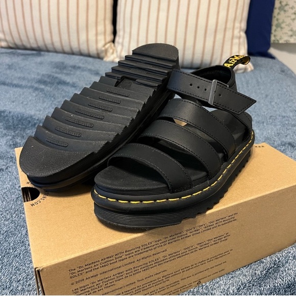 Dr. Martens Blaire Black Sandals - Picture 2 of 4